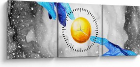 Tablou - Conexiune (cu ceas) (90x30 cm)