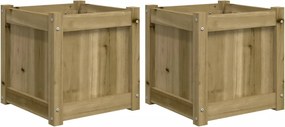 vidaXL Jardiniere de gradina , 2 buc., lemn de pin impregnat