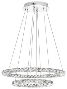Lustra LED ovala cristal Celine 66x44cm NVL-7403001