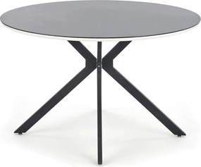Masa AVELAR, negru, 120x120x76 cm