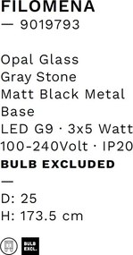 Lustra suspendata stil minimalist FILOMENA 3L