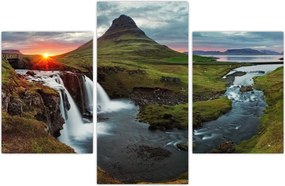 Tablou - Kirkjufell la apus (90x60 cm)