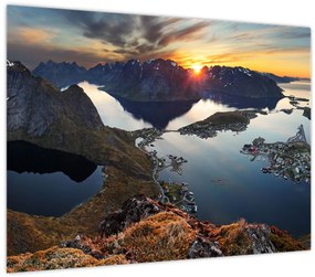 Tablou - Peisaj montan, Norvegia (70x50 cm)