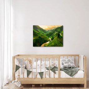 Tablou - Terase de orez Mu Cang Chai (70x50 cm)