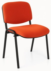 Scaun de conferinta Viva N, picioare negre, rosu