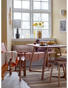 Veioză verde cu abajur textil (înălțime 62 cm) Olefine – Bloomingville