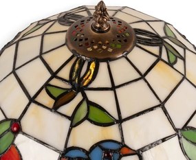BRILAGI - Lampă de masă Tiffany din vitralii JUNGLE 1xE27/60W/230V + 1xE14/40W