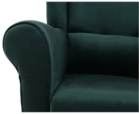 Fotoliu cu urechi cu taburete Aveo (Smaragd). 1015488