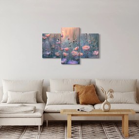 Tablou - Flori în culori pastelate (90x60 cm)