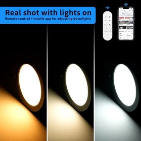 Immax NEO 07295L - Spot LED încastrat dimabil DOWN, 36W, 230V, Wi‑Fi, Ø 23 cm, alb