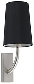 Aplica de perete eleganta design clasic REM nickel/negru