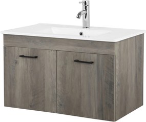 Masca chiuveta + lavoar Florence gri 81/46/50 cm