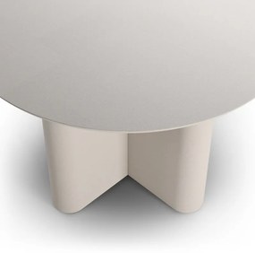 Masa exterior, crem, din compozit, Trentano