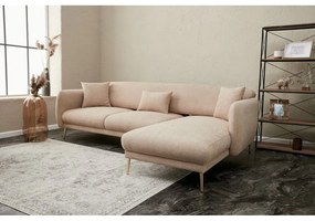 Colțar bej (cu colț pe partea dreaptă/cu șezlong) Simena – Balcab Home