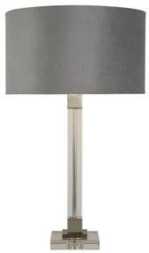 Veioza/Lampa de masa design modern Scarborough, nickel, gri