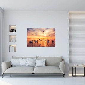 Tablou - Lebedă (90x60 cm)