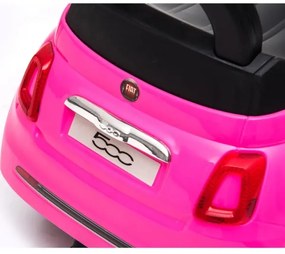 Bicicletă fără pedale Fiat 500 roz