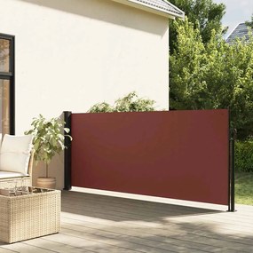 vidaXL Copertina laterală retractabilă, maro, 140x500 cm