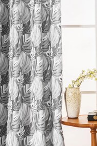 Draperia design FLOCUS 140x250 cm, cu model Agatat: Inele metalice