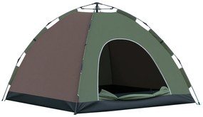 Outsunny Cort Pop-Up Camping 4 Persoane Geantă Transport 210x210x135cm | Aosom Romania
