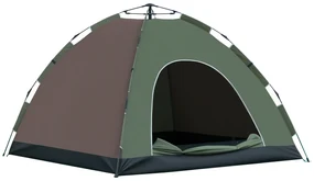 Outsunny Cort Pop-Up Camping 4 Persoane Geantă Transport 210x210x135cm | Aosom Romania