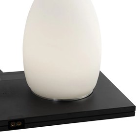 Set de 2 lămpi de masă reîncărcabile albe RGBW - Eggo