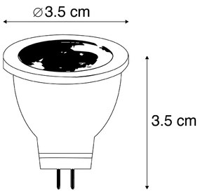 Set de 5 becuri LED G4 MR11 2.7W 210lm 3000K 12V