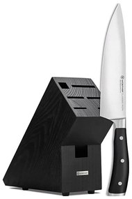 Cuțitul bucătarului Wüsthof CLASSIC IKON 20 cm în suport de fag/negru