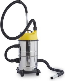 Klarstein Aspirator industrial, Reinraum 3 în 1, pentru aspirare umedă/uscată, aspirator de cenușă, 1800 W, 30 l, oțel inoxidabil
