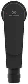 Baterie bideu Ideal Standard Cerafine O negru mat cu ventil click-clack inclus BD716XG Negru mat