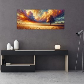 Tablou – Arbore pe câmp (120x50 cm)