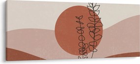 Tablou - Boho frunze N⁰1 (120x50 cm)