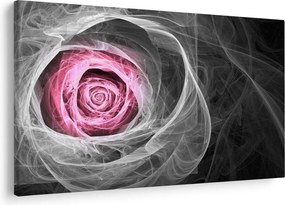 Tablou - Trandafir abstract, fucsia (90x60 cm)