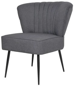 Scaun cocktail, gri închis, material textil