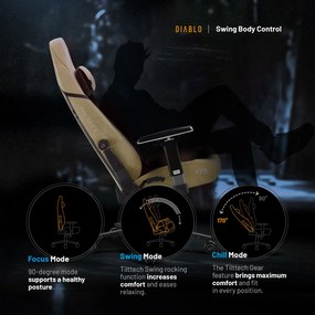 Scaun de gaming Diablo X.Eye Prime Broken Gold Normal Size