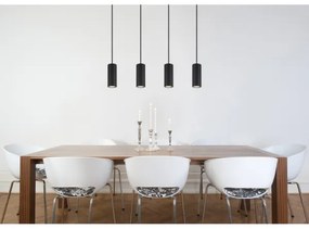 Lustră pe cablu Globo 57918-4HB JAMES 4xGU10/25W/230V negru