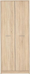 Dulap NEPO PLUS, stejar sonoma, PAL, cu 2 usi, 80x55x197 cm