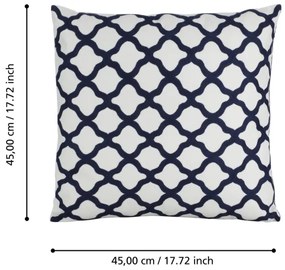 Pernă decorativă Eglo 420016 CHEVERY 45x45 cm alb/negru