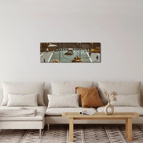Tablou - New York (cu ceas) (90x30 cm)