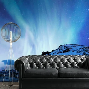 Fototapet autoadeziv aurora boreală nordică