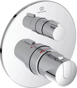 Baterie dus incastrata Ideal Standard Ceratherm T100 crom lucios fara corp ingropat