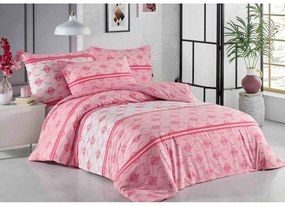 Lenjerie de pat din bumbac roz ALCUDIA Dimensiune lenjerie de pat: 2 buc 70 x 90 cm | 200 x 220 cm
