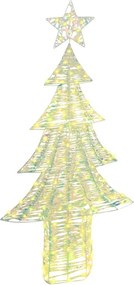 vidaXL Brad de Crăciun cu 240 LED Alb cald 181 cm PET