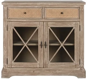 Bufet, natur, din lemn de bayur si rattan, Seraphine