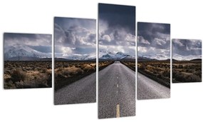 Tablou  drumului în deșert (125x70 cm), în 40 de alte dimensiuni noi