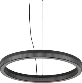 Lustra LED suspendata design circular CROWN SP D60 NERO