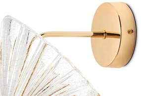 Aplica de perete LED design modern Fluture S auriu