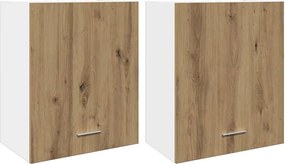 vidaXL Dulapuri suspendate “Lyon” 2 buc. stejar artizanal, 50x31x60 cm