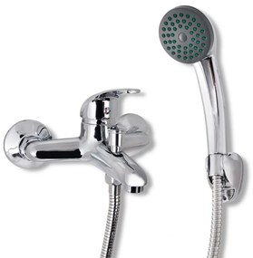vidaXL Set baterie robinet duș pentru baie, crom