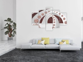 Tablou - Arcade 3D cu flori (150x105 cm)